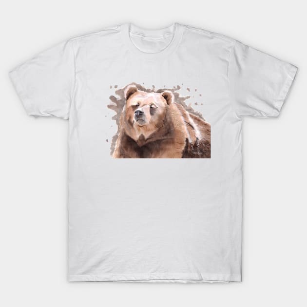 Silvertip (Grizzly) Bear T-Shirt by lucafon18